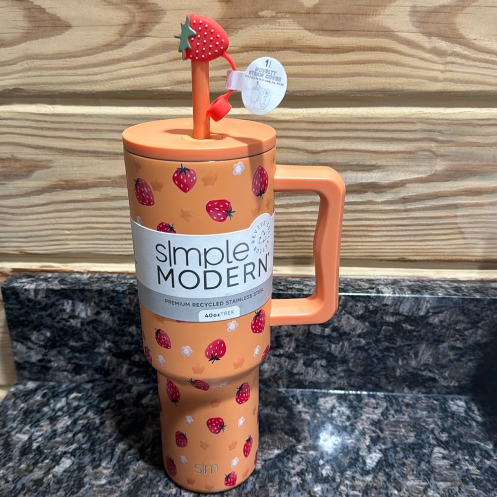STRAWBERRY SIMPLE MODERN 40oz Trek Tumbler